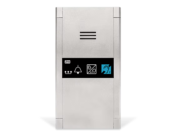 2N® Lift1 Kabinenhet, kompakt, för ytmontering, utan knapp, 19645WBE