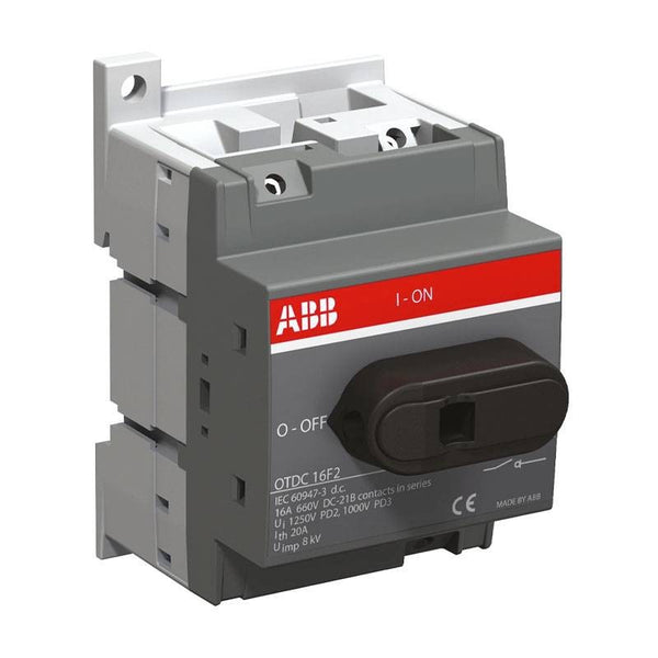 ABB OTDC16F2 DC PV Switch-Disconnector 2P 16A 660VDC, 1SCA121454R1001