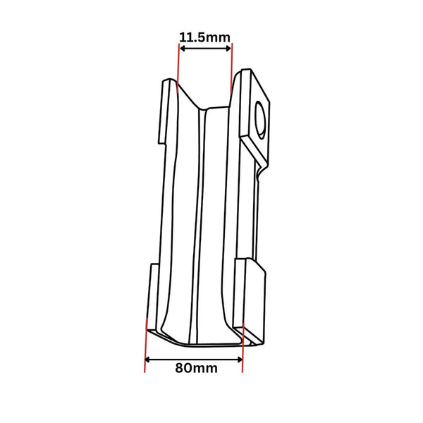 Trådstyrning HxB=56x80 mm linInsert 1 par 3 trådar, diameter 6–6,5 mm