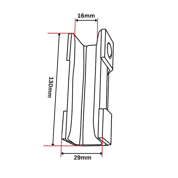 KONE Monospace styrskofoder + ribbor 120x29x32,5 16 mm