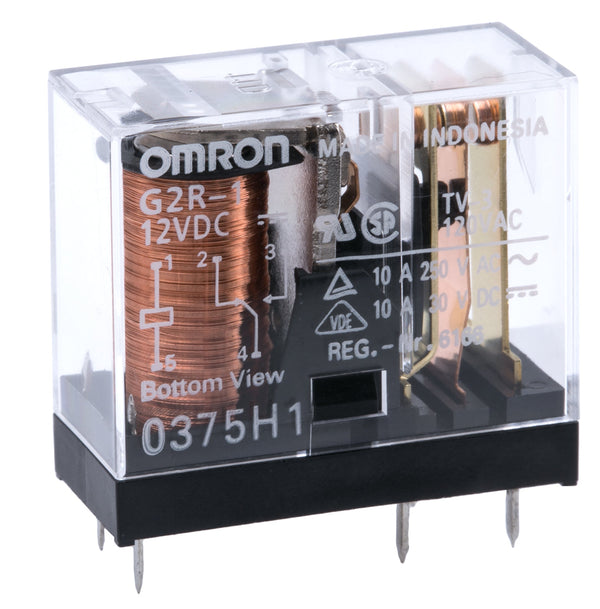 Omron relä SPDT 12 V DC 10 A för PCB-montering G2R-1 DC12