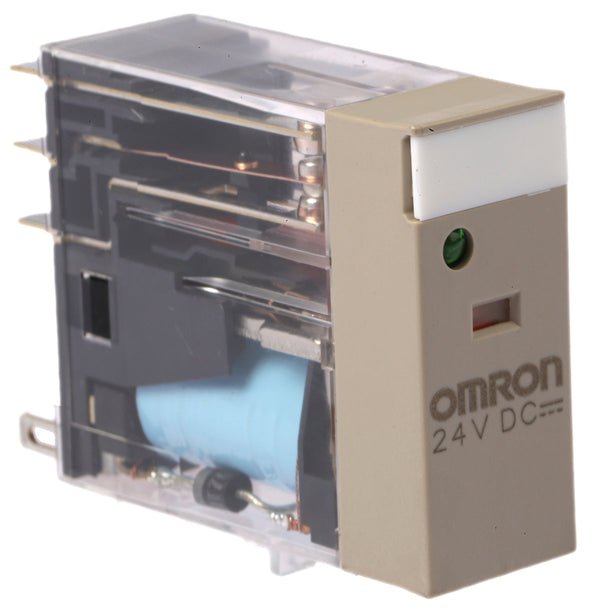 Omron-Relä, DPDT, 24 V DC, spole 5 A, plug-in, G2R-2-SND DC24(S)