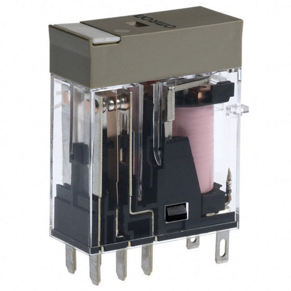 Omron-relä 230 V växelström, DPDT, 5 A, plug-in, G2R-2-SNI-AC230(S)