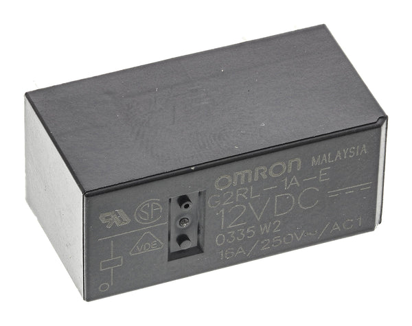 Omron Relä 12 V DC, SPST, 16 A, PCB-montering, G2RL-1A-E DC12