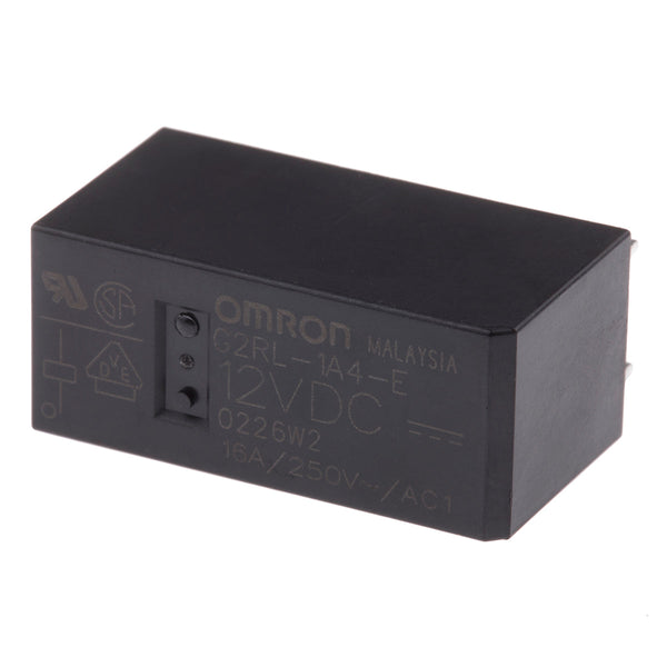 Omron-Relä 12 V DC, SPST, 16 A, PCB-montering, G2RL-1A4-E DC12
