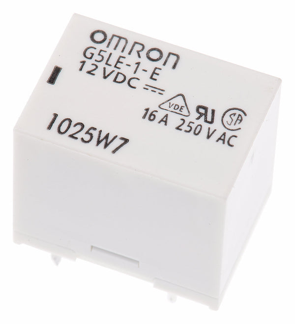 Omron relä 12 V DC SPDT 16 A för PCB-montering G5LE-1-E DC12