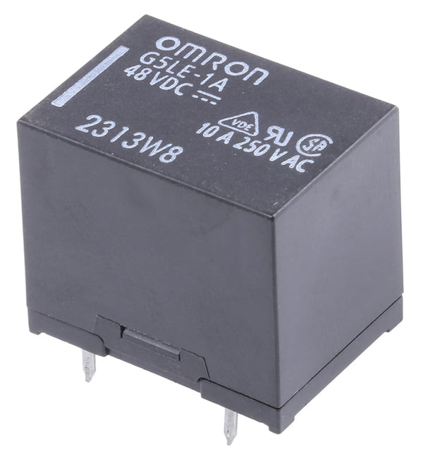 Omron-Relä, 48 V DC, SPST, 10 A, PCB-montering, G5LE-1A_DC48