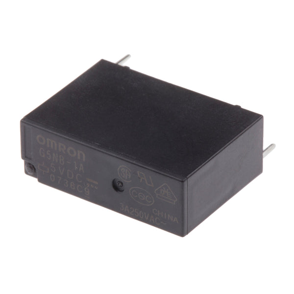 Omron-Relä 5 V DC, SPST, 5 A, PCB-montering, G5NB-1A DC5