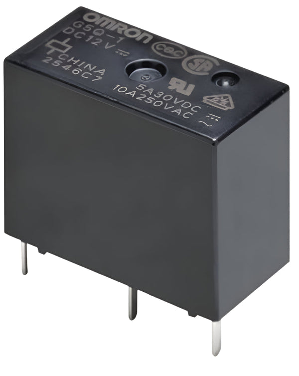 Omron SPDT-relä 24 V DC 10 A för PCB-montering G5Q-1 DC24