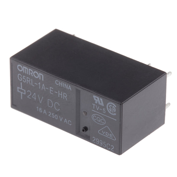Omron Relä, SPST, 24 V DC, 16 A, PCB-montering, G5RL-1A-E-HR DC24