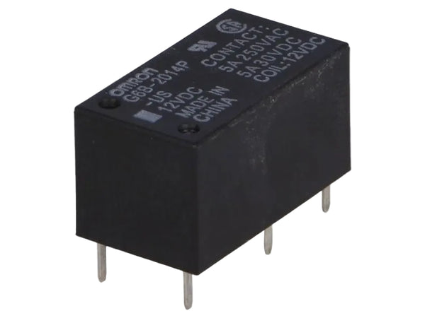 Omron G6B-2014P-US-12VDC 5A Relä DPST-NC 12 V DC