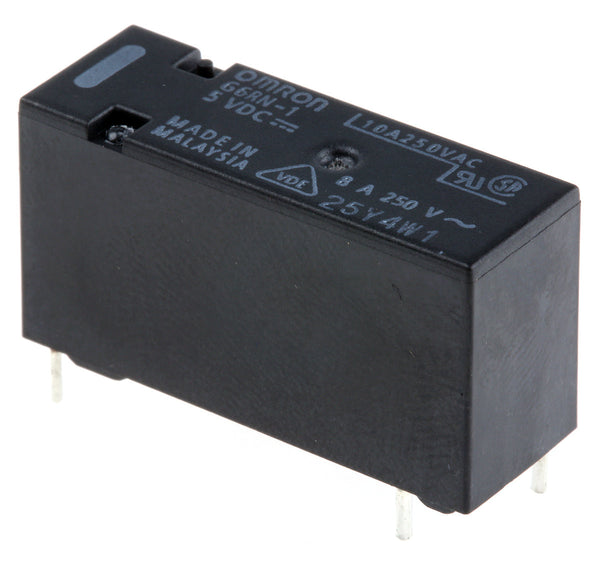 Omron-Relä 5 V DC, SPDT, 5 A, PCB-montering, G6RN-1 5DC