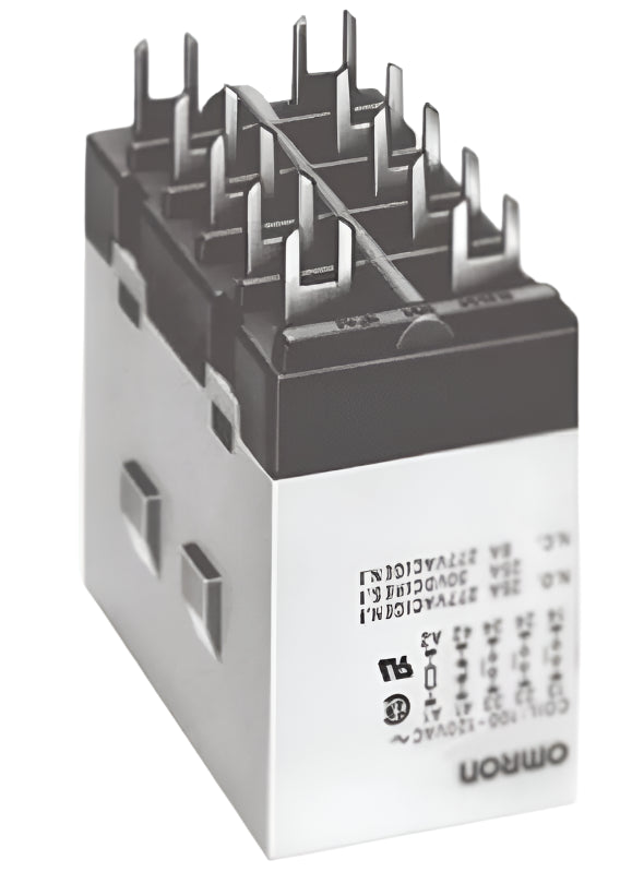 Omron-Relä 12 V DC, 4-poligt NO, 25 A, PCB-montering, G7J-4A-P DC12