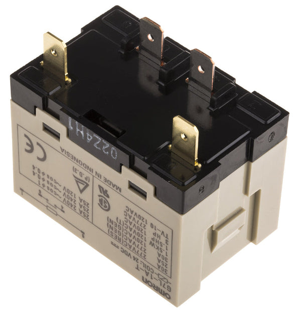 Omron relä 24 V DC 30 A SPST för panelmontering G7L-1A-T DC24