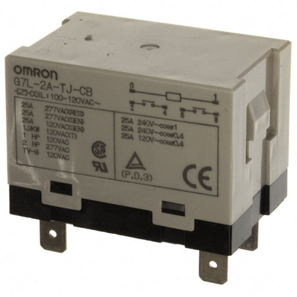 Omron Relä DPST 30 A G7L-2A-T AC100/120