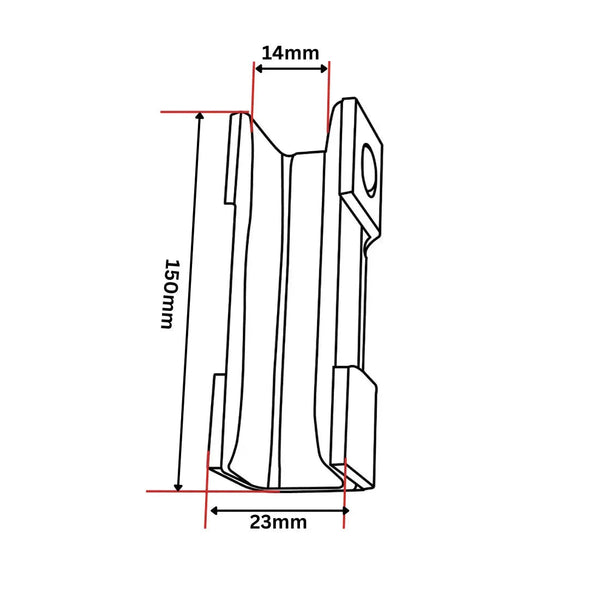 Acla Styrskofoder, vikbart, 150 x 23 x 35, KM614156G01, 14 mm