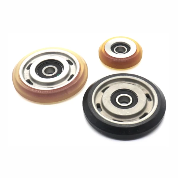 Lg sigma elevator guide shoe roller