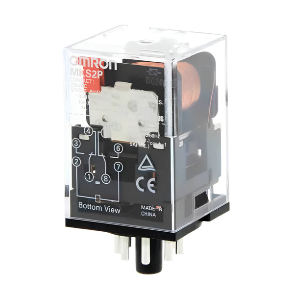 Omron Relä 24 VAC DPDT 10 A, plug-in, MKS2P