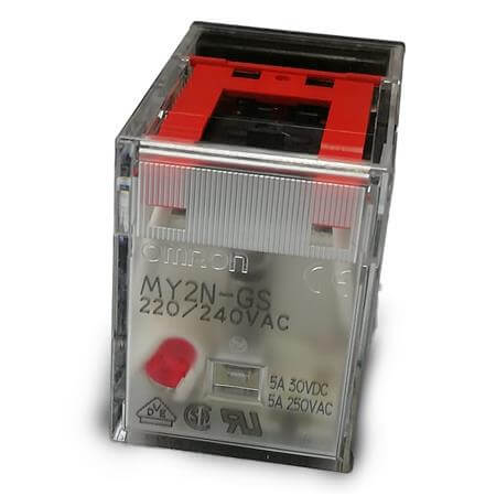 Omron-Relä MY2N-GS-AC220/240 DPDT, plug-in