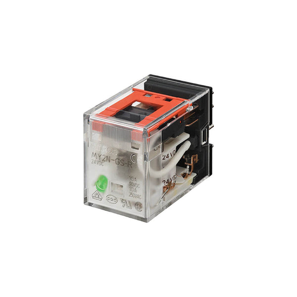 Omron-Relä 24 V DC, DPDT, plug-in, MY2N-GS-DC24