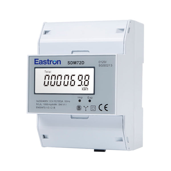 Eastron SDM72D Three Phase Four Wire DIN Rail Energy Meter (Used)