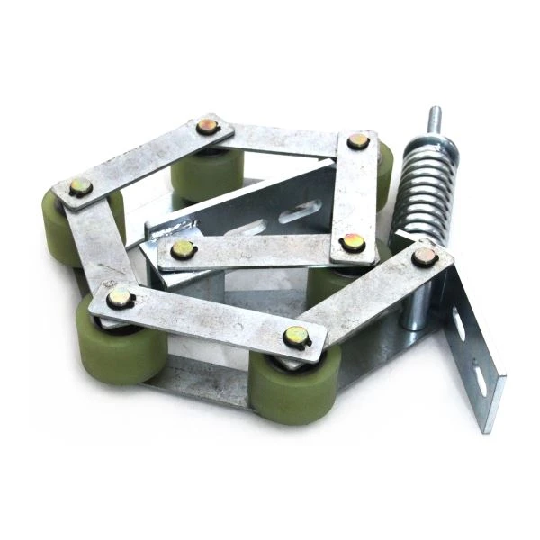 Sigma escalator tension device guide rail