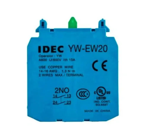 IDEC YW-EW20 kontaktblock – 2 NO